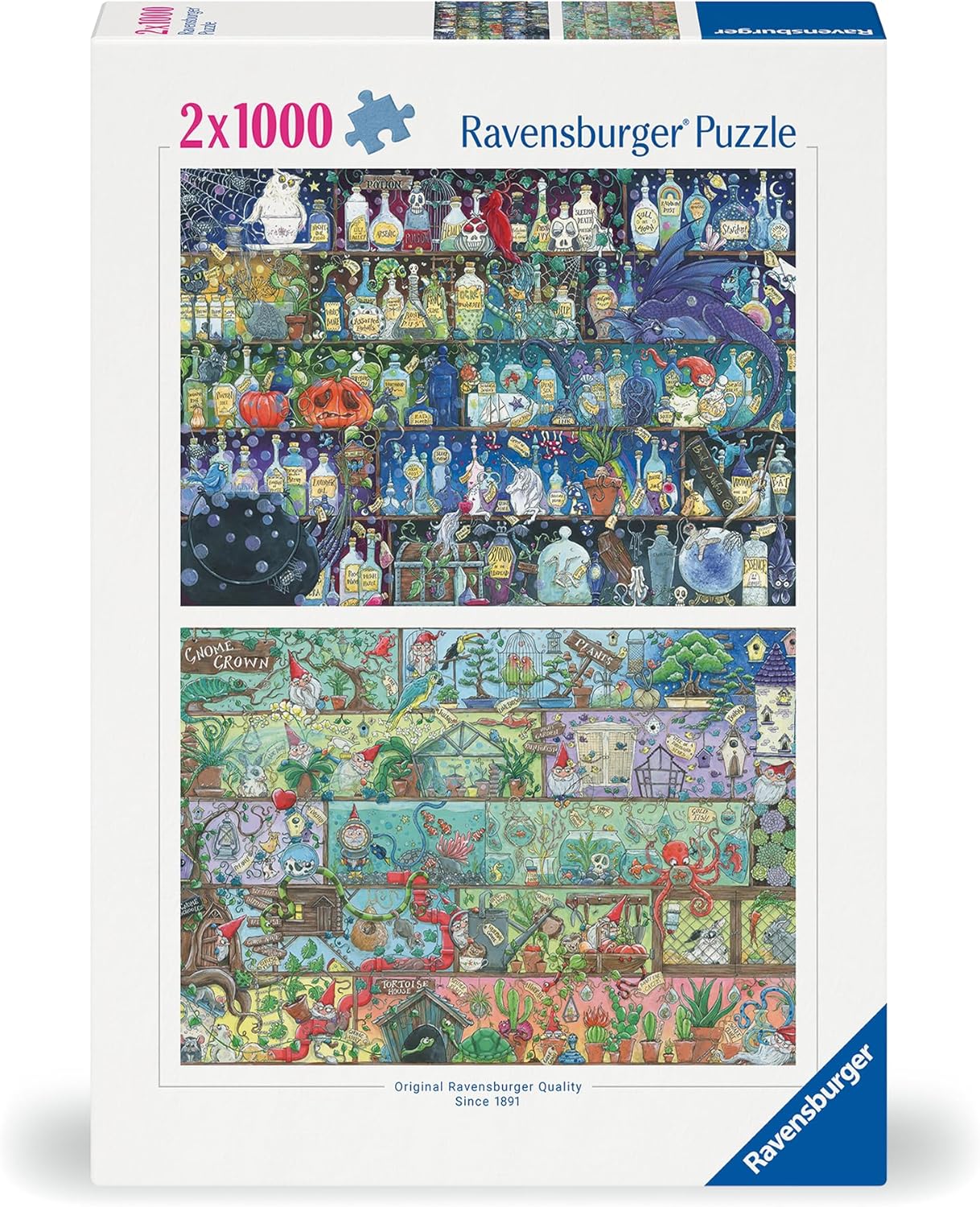 Ravensburger Magic Shelves - 2 x 1000 Piece Puzzle image 0